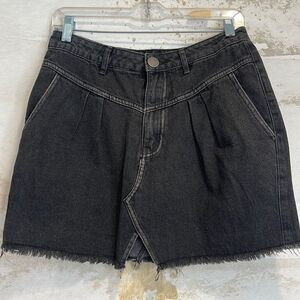 Signature8 charcoal grey/black denim skirt